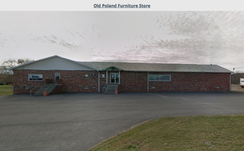 Old Polands furniture store location in Fort Ashby, WV