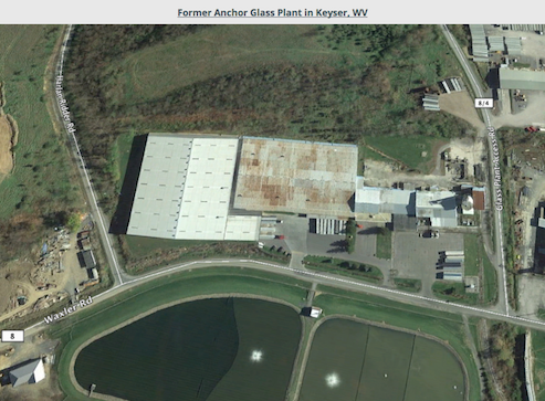 View of the Former Anchor Glass Plant.