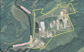 Aerial view image of the Keyser, WV Industrial Park Loaction.