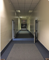 Looking down one of the hallways at the former KHS Keyser High School located in Keyser, WV.