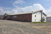 A front view of the Old Polands furniture store located in Fort Ashby, WV
