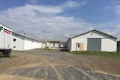 View of the loading docks at the Old Polands furniture store location in Fort Ashby, WV